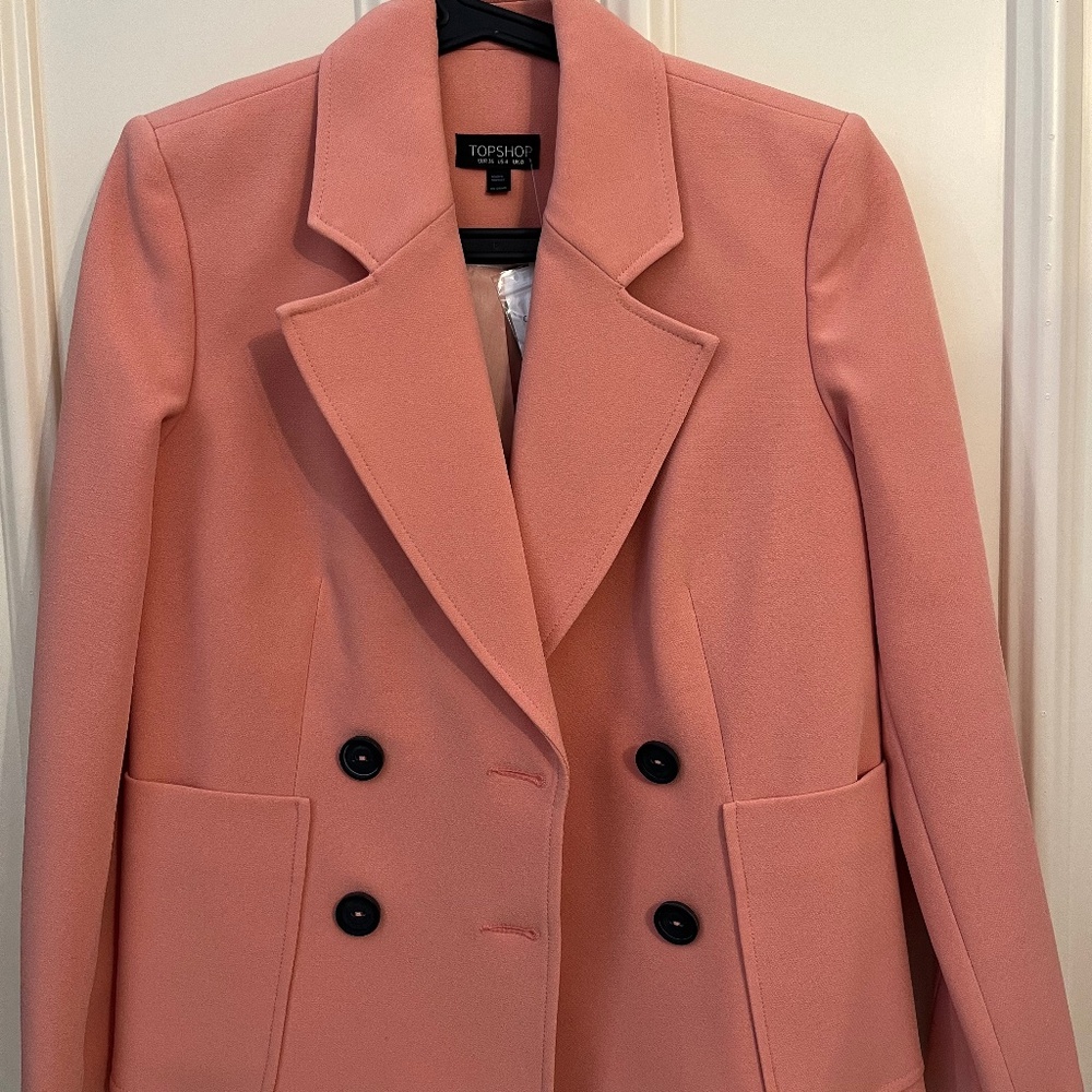 Topshop Double Breated Blazer - US 4